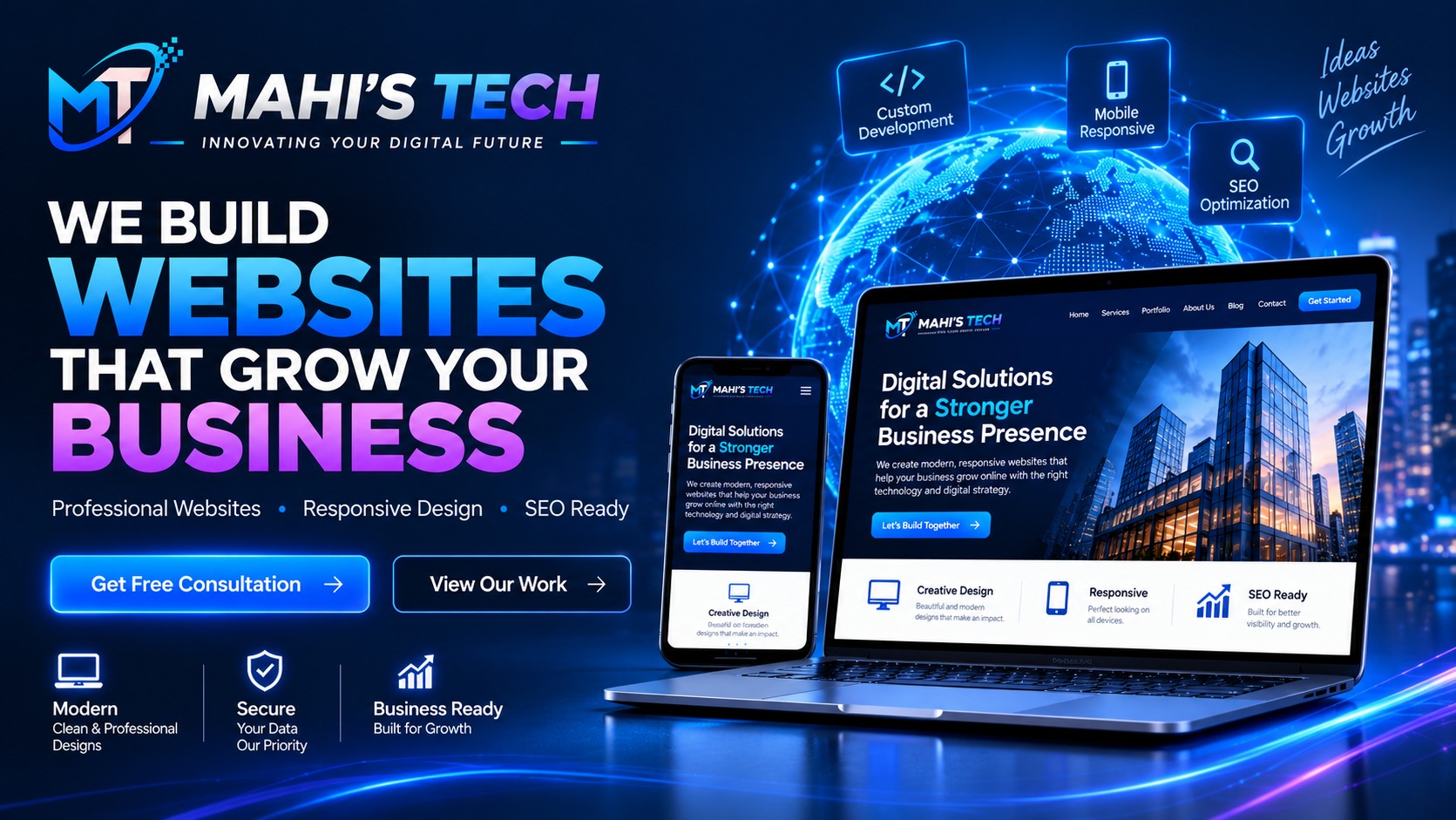 Mahi's Tech — We build websites that grow your business